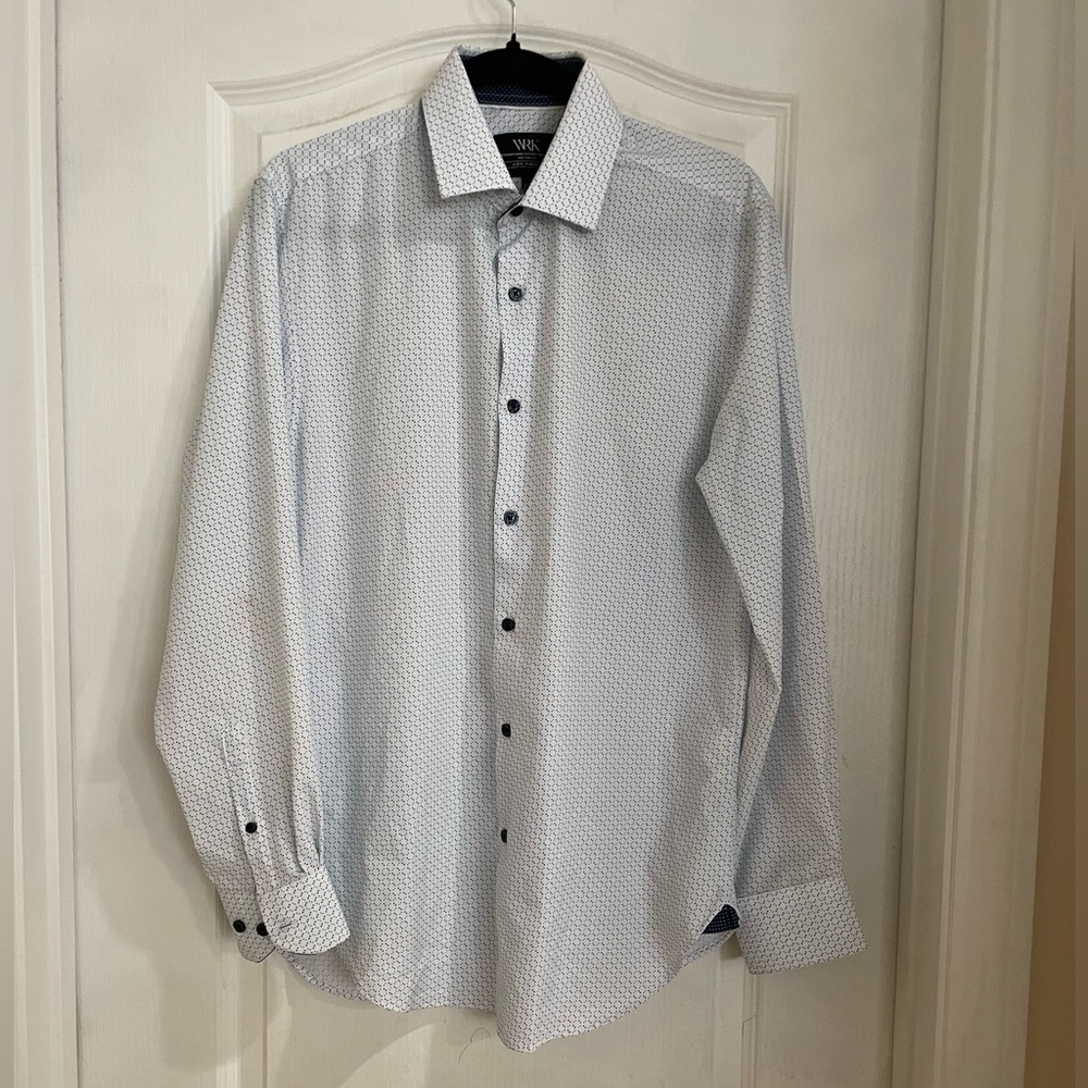 WRK Box Geo Reworked Shirt. NWOT. Size 15 1/2.